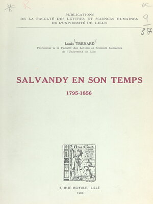 cover image of Salvandy en son temps, 1795-1856